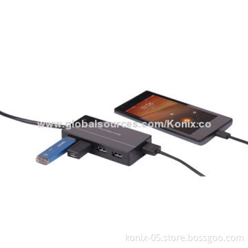 USB 3.0 4-port Hub with 1-port ChargerNew